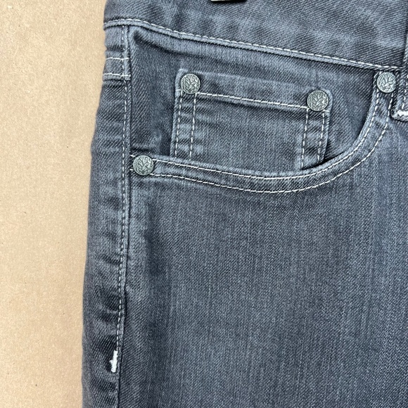 Prana Grey / Charcoal Stretch Denim Mid-Rise Jeans 28 Regular Size 6 - Picture 7 of 8